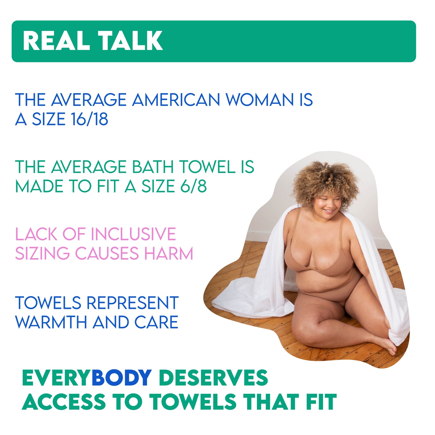 TOWEL : Size Inclusive Towels by Mary Carney — Kickstarter